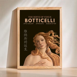 Sandro Botticelli The Birth of Venus Detail Print, Mythological Painting,Botticelli Painting,Venus Poster,Aphrodite Print,DIGITAL DOWNLOAD