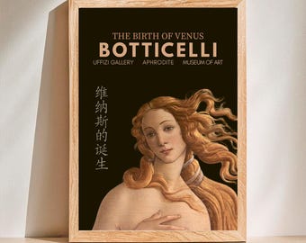 ヴィーナスの誕生 1485 複製版画、サンドロ・ボッティチェリ