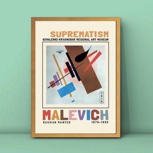 Kazimir Malevich Suprematism 1916 Print,Malevich Painting,Suprematist Composition Poster,Geometric Abstract Poster,DIGITAL DOWNLOAD