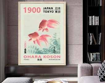 小原古邨「金魚版画：日本のアジア美術ポスター」（デジタル