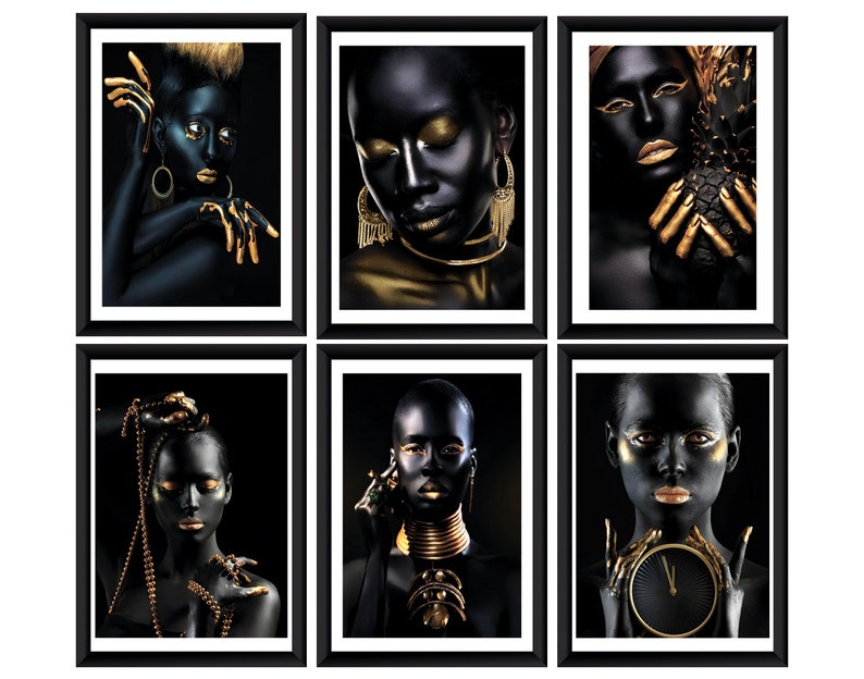 African Woman Mega Bundle 25 Prints,gold African Woman Print,luxury