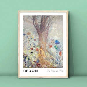 Odilon Redon The Buddha Print Wall Art,Redon Poster,Redon Landscape Poster,Vintage Landscape Wall Art,Redon Painting,DIGITAL DOWNLOAD