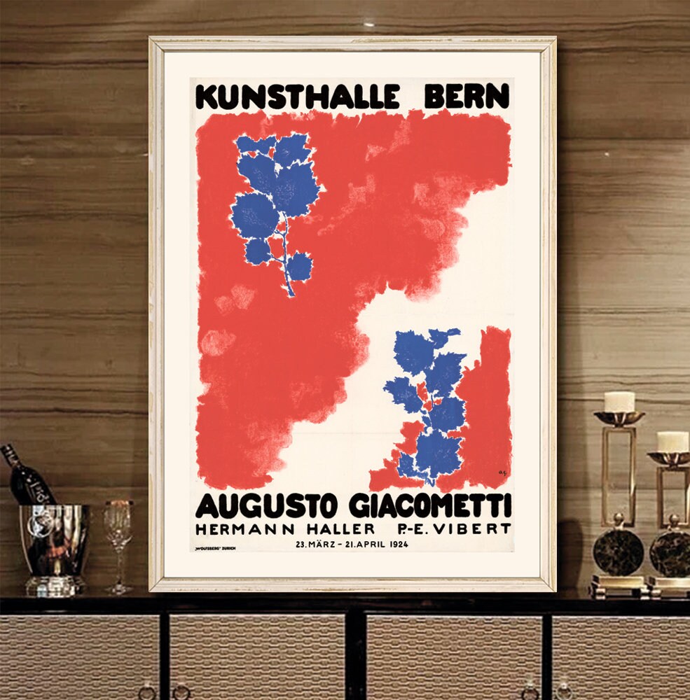 Augusto Giacometti Exhibition Poster: Kunsthalle Bern 1924