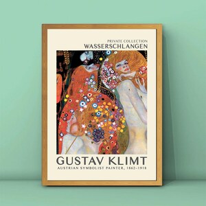 Gustav Klimt Wasserschlangen Print,Klimt Painting,Klimt Portrait Painting,Water Serpents Poster,Bedroom Wall Art,DIGITAL DOWNLOAD