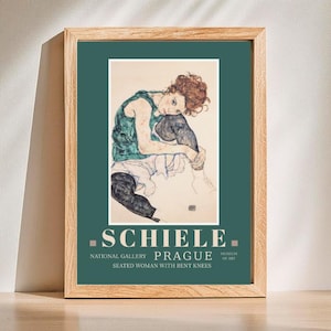 Egon Schiele Seated Woman Print: Vintage Expressionist Wall Art (Digital Download)