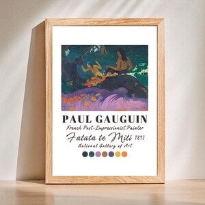 Paul Gauguin Fatata te Miti, 1892 Print,Gauguin Painting,Woman by Paul Gauguin,Vintage Woman Poster,Swimming Woman Print,DIGITAL DOWNLOAD