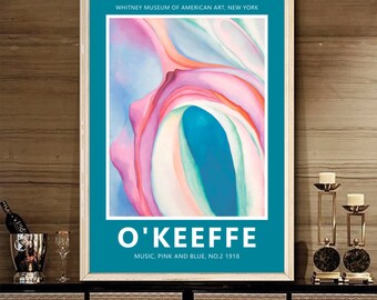 Georgia O'keeffe Music, Pink and Blue Print: American Modernist