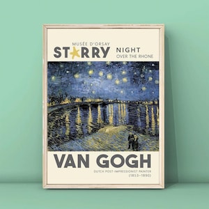 Vincent Van Gogh Starry Night Over the Rhone Print,Van Gogh Painting,Starry Night Painting Poster,Van Gogh Wall Art,DIGITAL DOWNLOAD