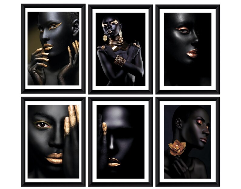 African Woman Mega Bundle 25 Prints,gold African Woman Print,luxury