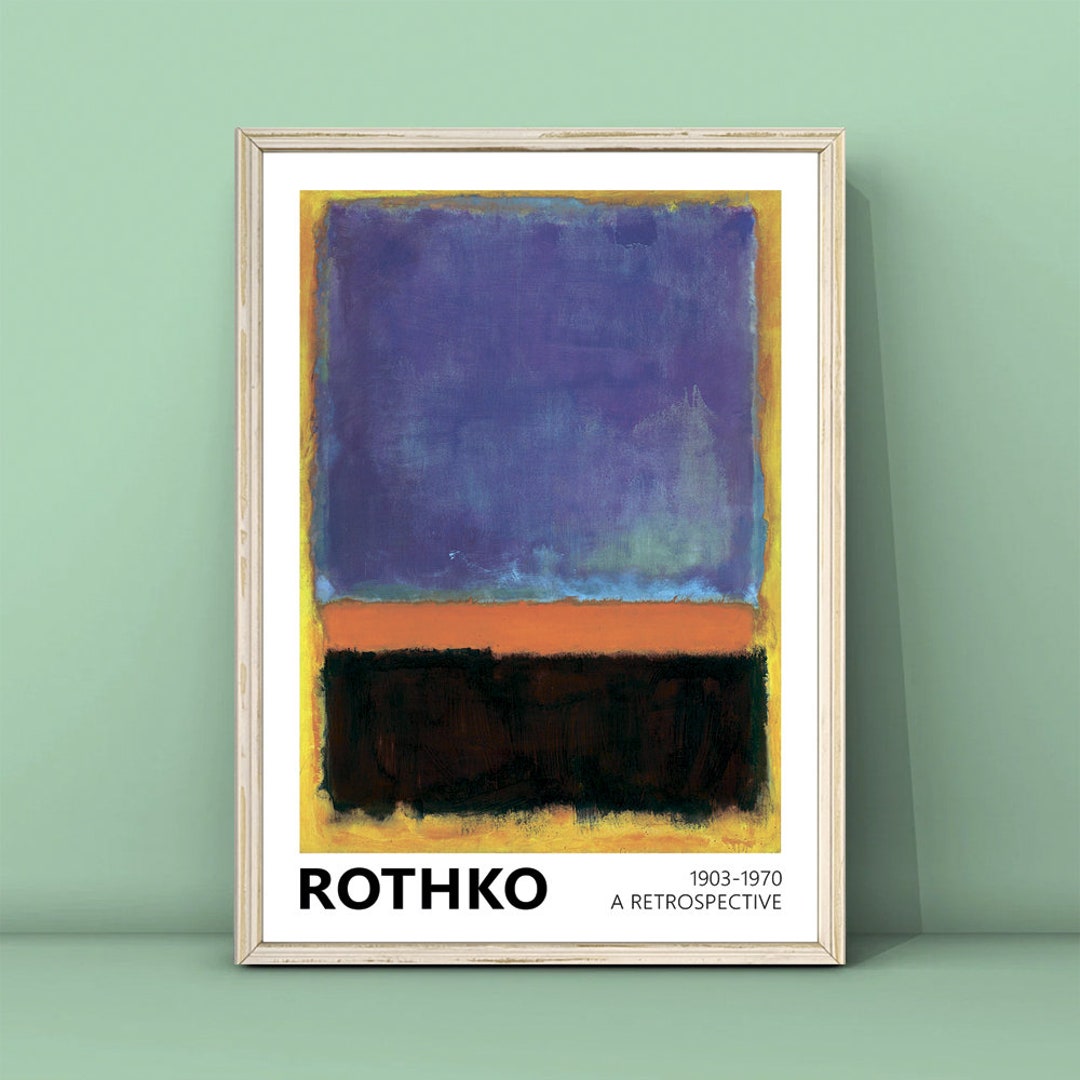 Mark Rothko Exhibition Poster: Modern Art Print (digital Download) - Etsy