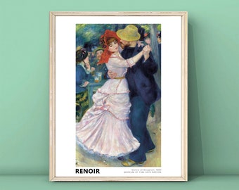 オーギュスト・ルノワール展ポスター - ブージヴァルのダンス - 舞踏会