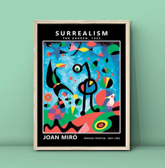 Joan Miro 'the Garden' Surrealism Art Print (digital Download) - Etsy