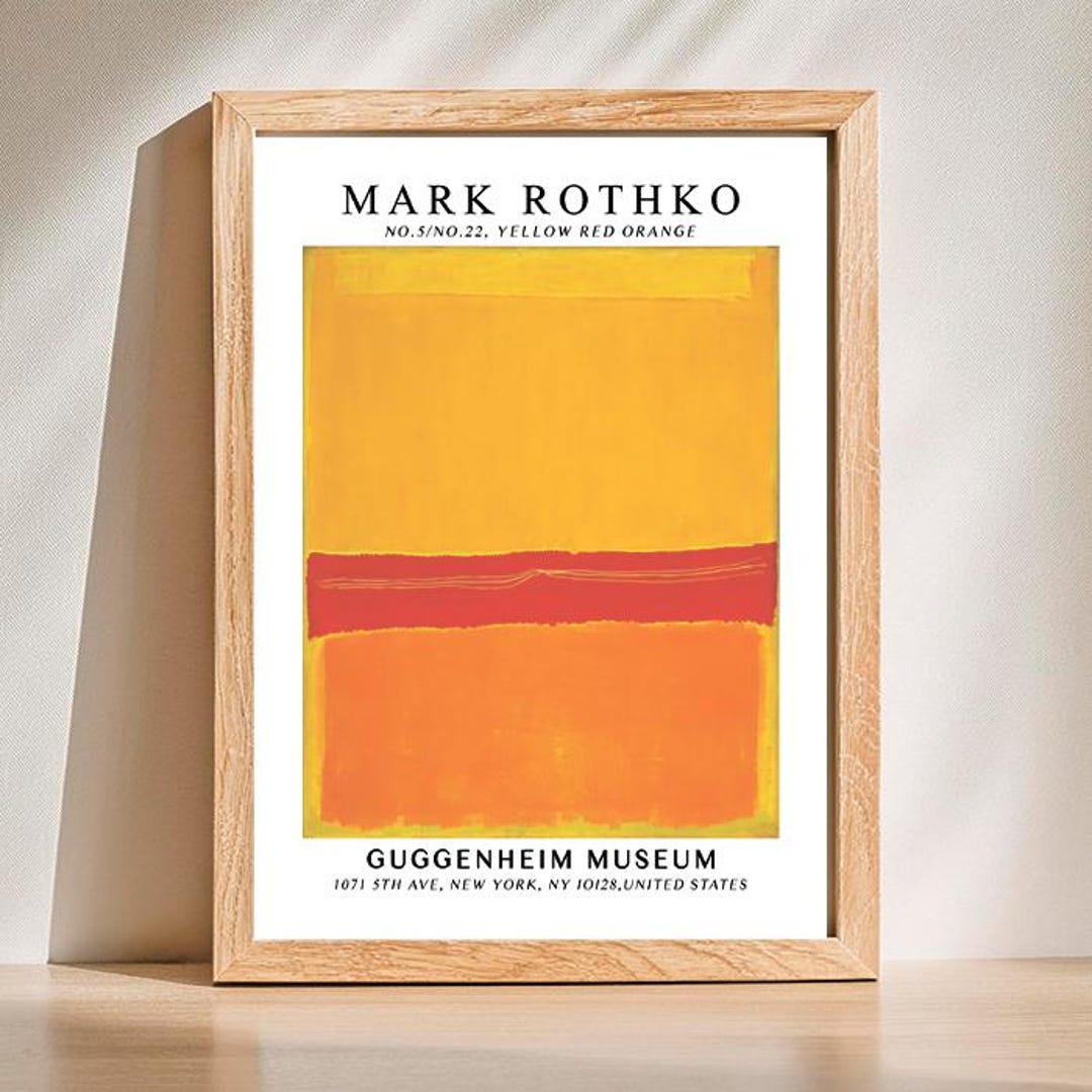 額装済/Number 5(Number 22)（マーク ロスコ）/アートポスター 額装済/Number 5(Number 22)（マーク ロスコ）/アートポスター 額装済