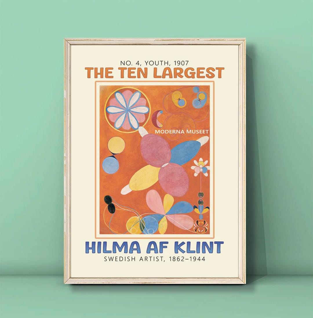 Hilma Af Klint the Ten Largest, No. 4, Youth Print,klint the Ten Largest Poster,klint Painting,klint Artworks,,digital DOWNLOAD - Etsy UK