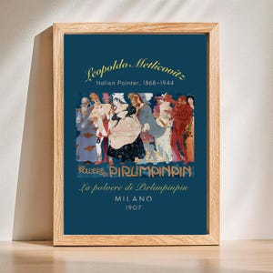 Leopoldo Metlicovitz Pirlimpinpin Print,Poster by Leopoldo Metlicovitz,Art Nouveau Woman,Pirlimpinpin Poster,Opera Poster,DIGITAL DOWNLOAD