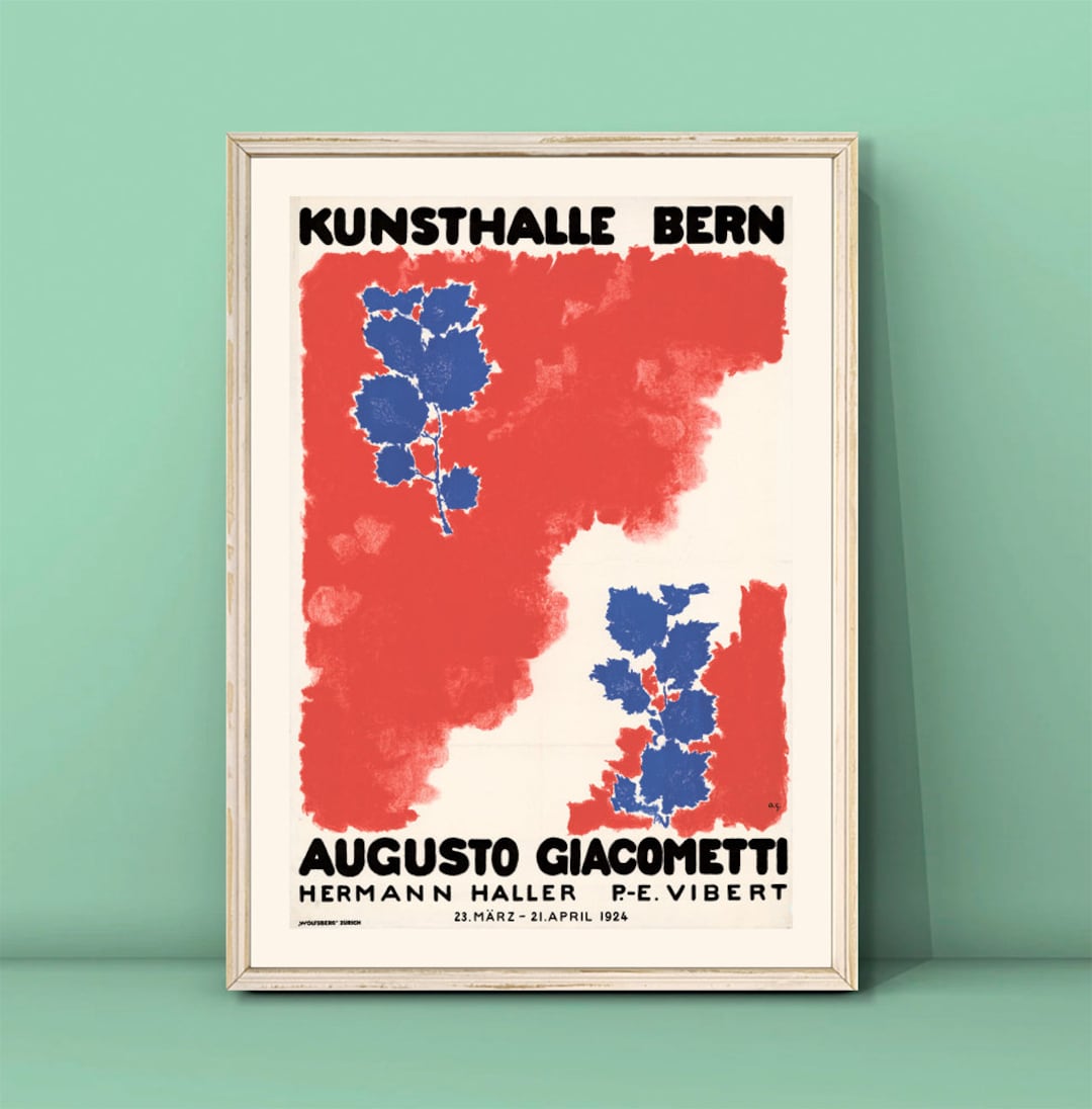 Augusto Giacometti Exhibition Poster: Kunsthalle Bern 1924
