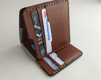 Slim Leather Wallet, Minimalist Wallet For Men, Genuine Leather , Engraved Wallet, Personalized Wallet, multicard wallet, trifold wallet