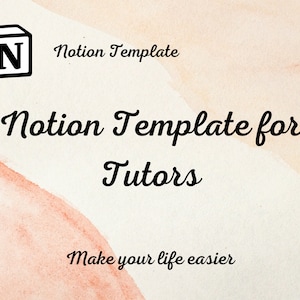 Notion template for tutors