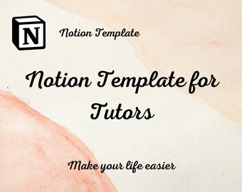 Notion template for tutors