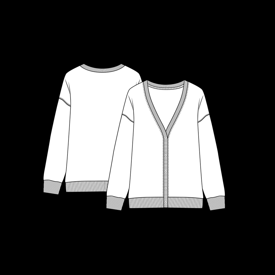 Button-down front cardigan