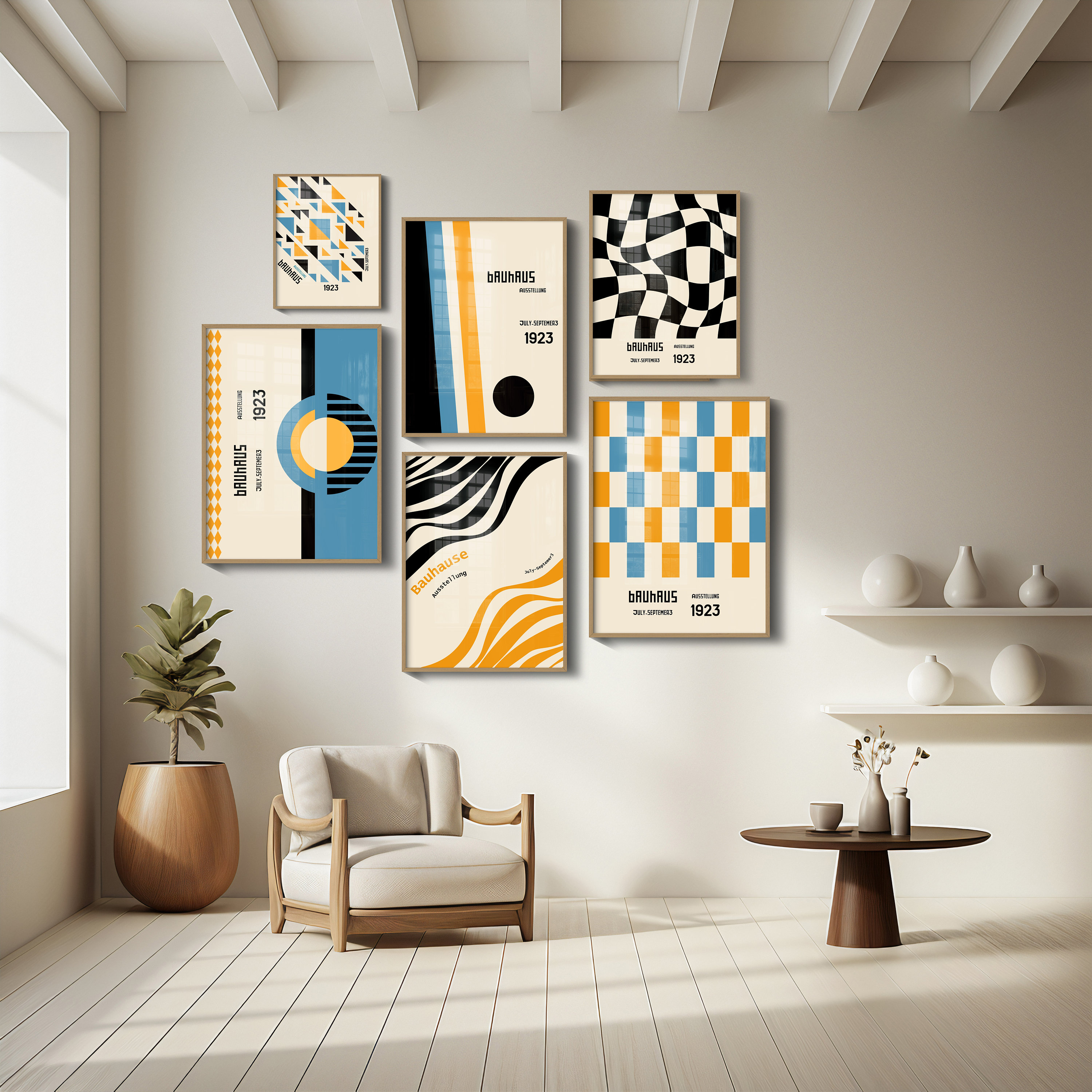Bauhaus Poster, Bauhaus Art Posters Set of 6 Prints, Bauhaus Wall Art ...