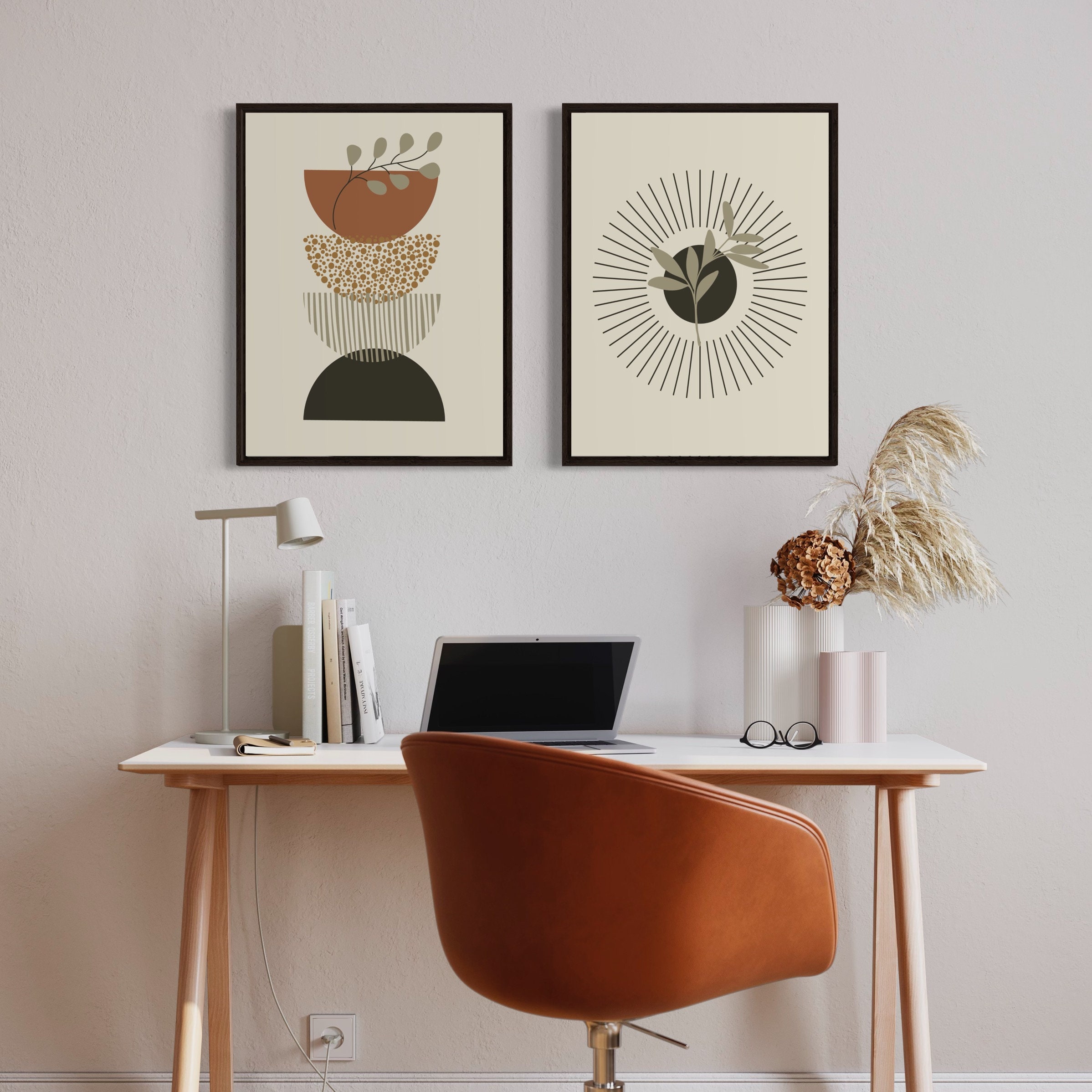 Boho Wall Decor Set of 3 Prints, Boho Wall Art, Boho Abstract Art ...