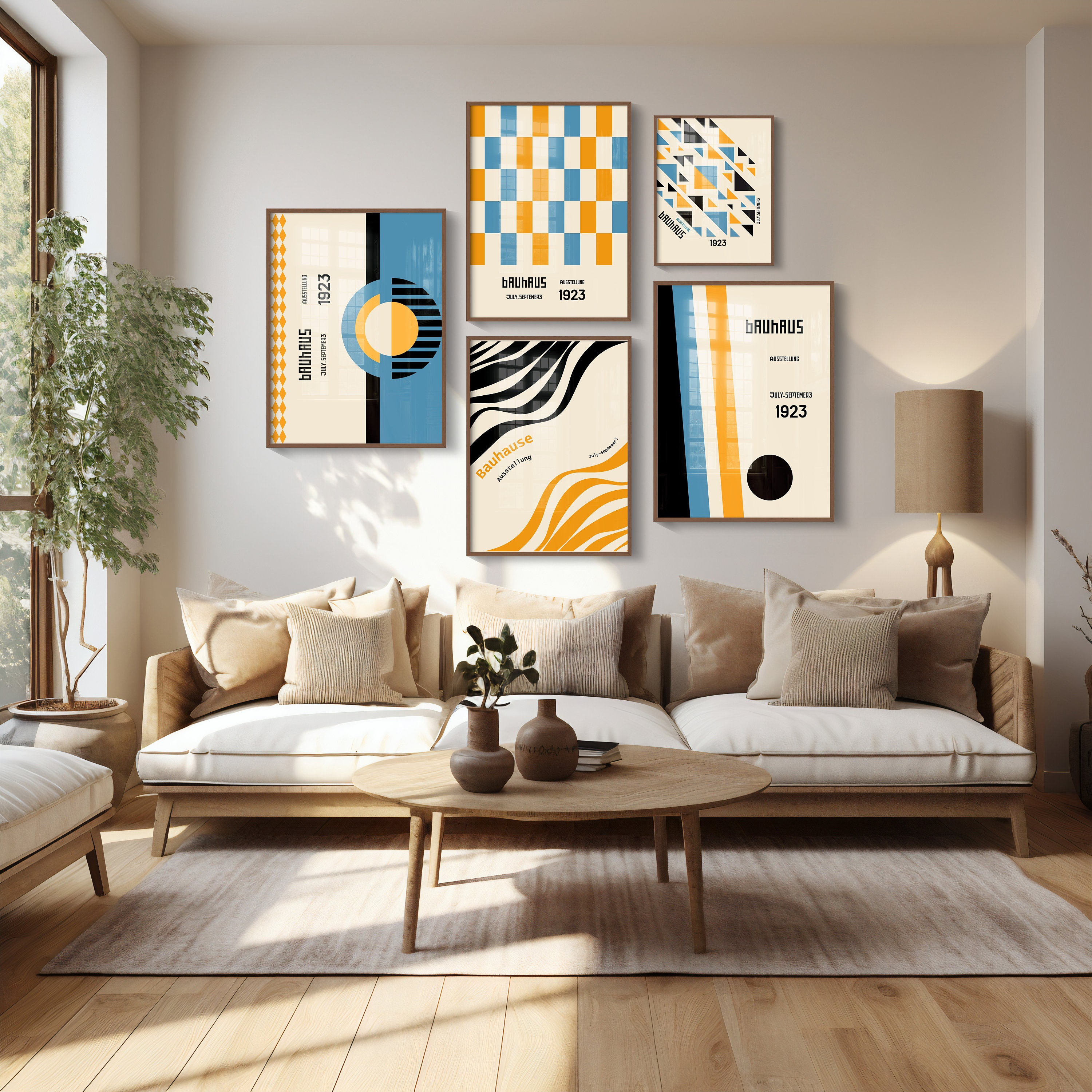 Bauhaus Poster, Bauhaus Art Posters Set of 6 Prints, Bauhaus Wall Art ...