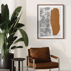 Mid Century Modern, Modern Poster, Modern Wall Art, Boho Wall Art Print, Abstract Wall Art Print, Printable Boho Art,Abstract Digital Prints