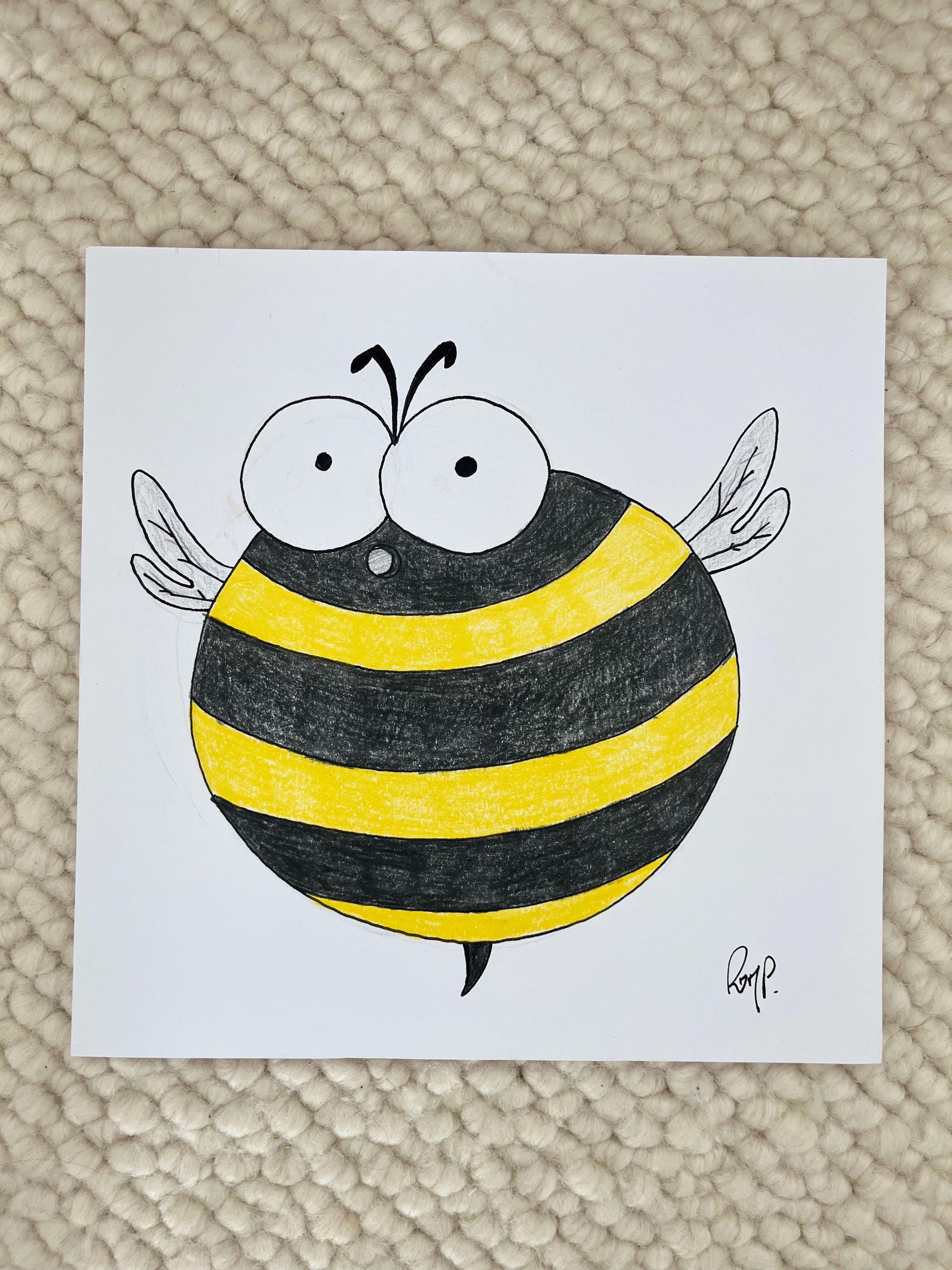 Fat Bumblebee Art - Etsy