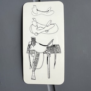 Adesivo per sella da cowboy