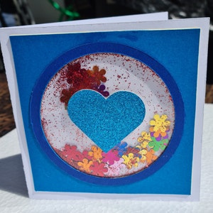 Handmade shaker cards – with matching envelope