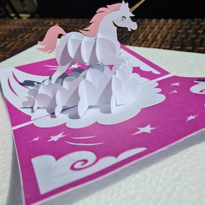 3d Karte Einhorn, Geburtstag