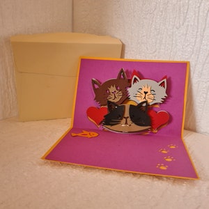 gato de tarjeta 3d