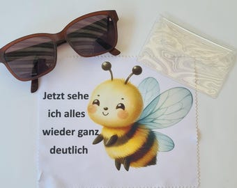Grappig brillenpoetsdoekje met dieren