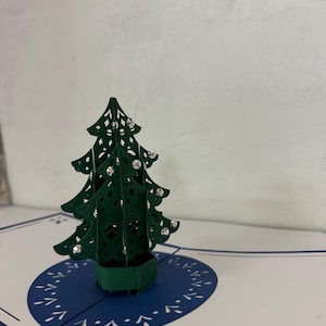 Cartolina dell'albero di Natale 3D Cartolina di Natale
