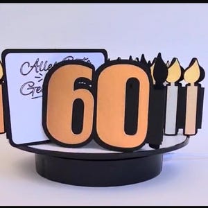 Birthday candle card and anniversary cards for 50, 60, 70, 80 & 90 years