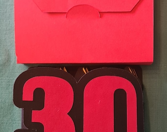 Birthday candle card with all the candles that never fit on the cake. From 30 to 90 candles, all wishes can be fulfilled.