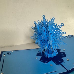 3d Schneeflocken Weihnachtskarte