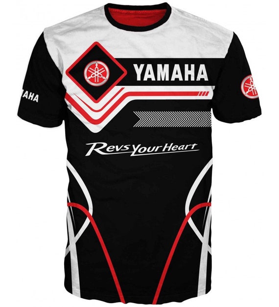 New T-shirt Yamaha Revs Your Heart Motorstyle Size: S- 5XL New T-shirt Yamaha Revs Your Heart Motorstyle Size: S- 5XL