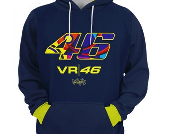New Sweatshirts Yamaha Valentino Rossi VR46 Hoodie Size. S-3XL 4072SW