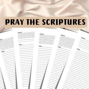 Printable Prayer Journal Pages, Womens Prayer Binder, Simple Prayer ...