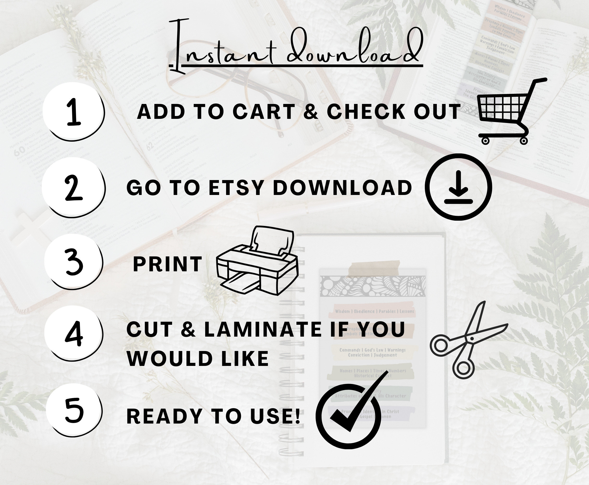 Printable Bible Study Color Key Chart Digital Download Color Guide for ...