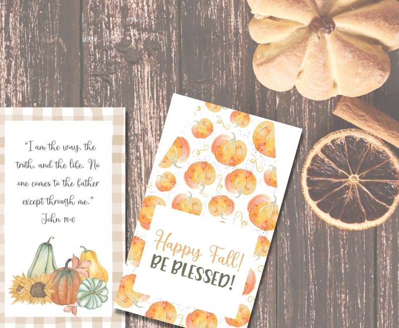 Printable Christian Halloween Bible Verse Cards, Trick or Treat Tracts ...