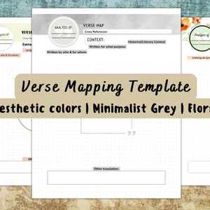 printable verse map template for verse mapping guide to print bible verse study materials pdf, digital download bible study pages