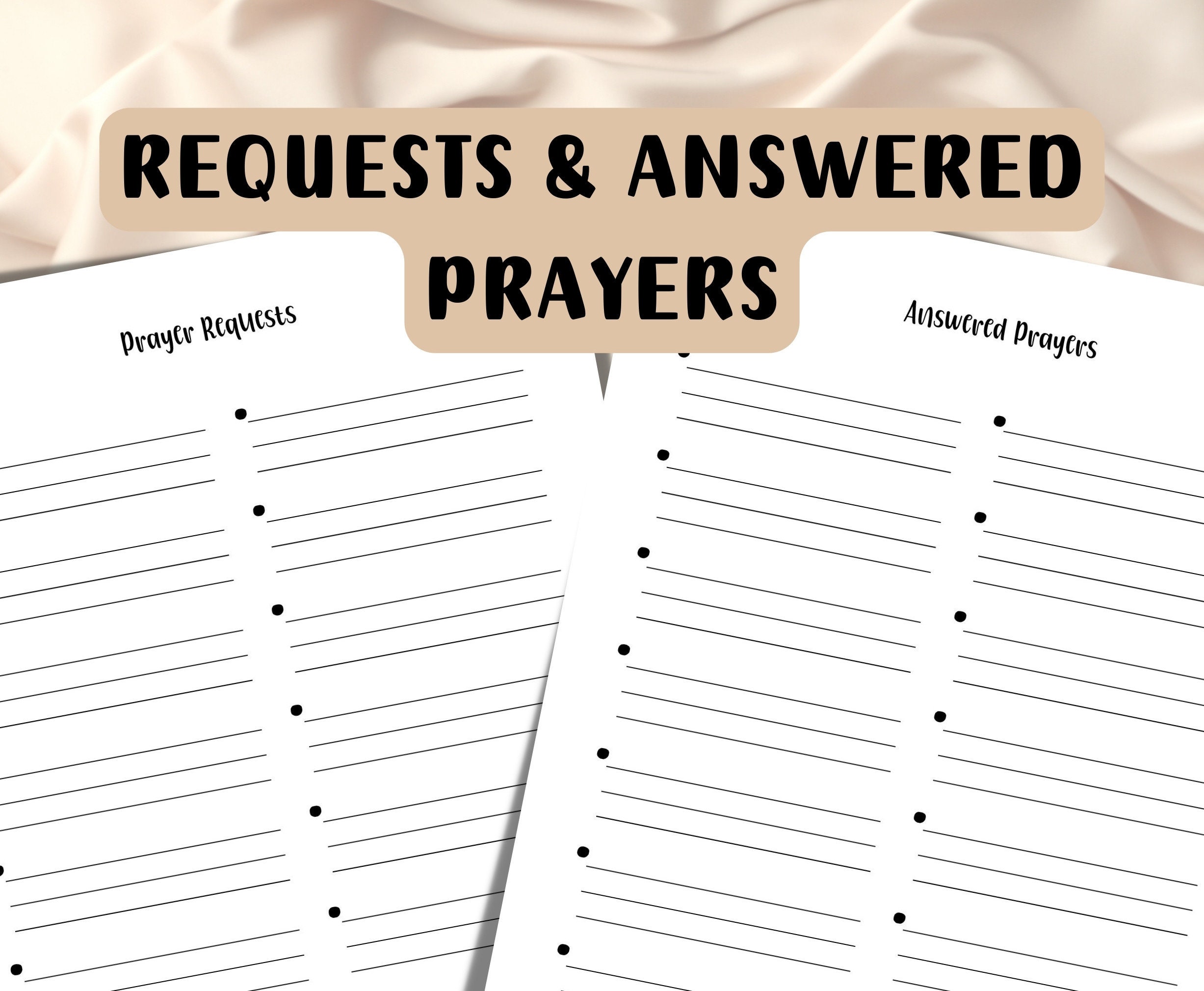 Printable Prayer Journal Pages, Womens Prayer Binder, Simple Prayer ...
