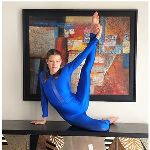 Aerialist Bodysuit, Full Spandex Unitard for Dance, Aerial Silks, Lyra, Contortion, Circus Arts