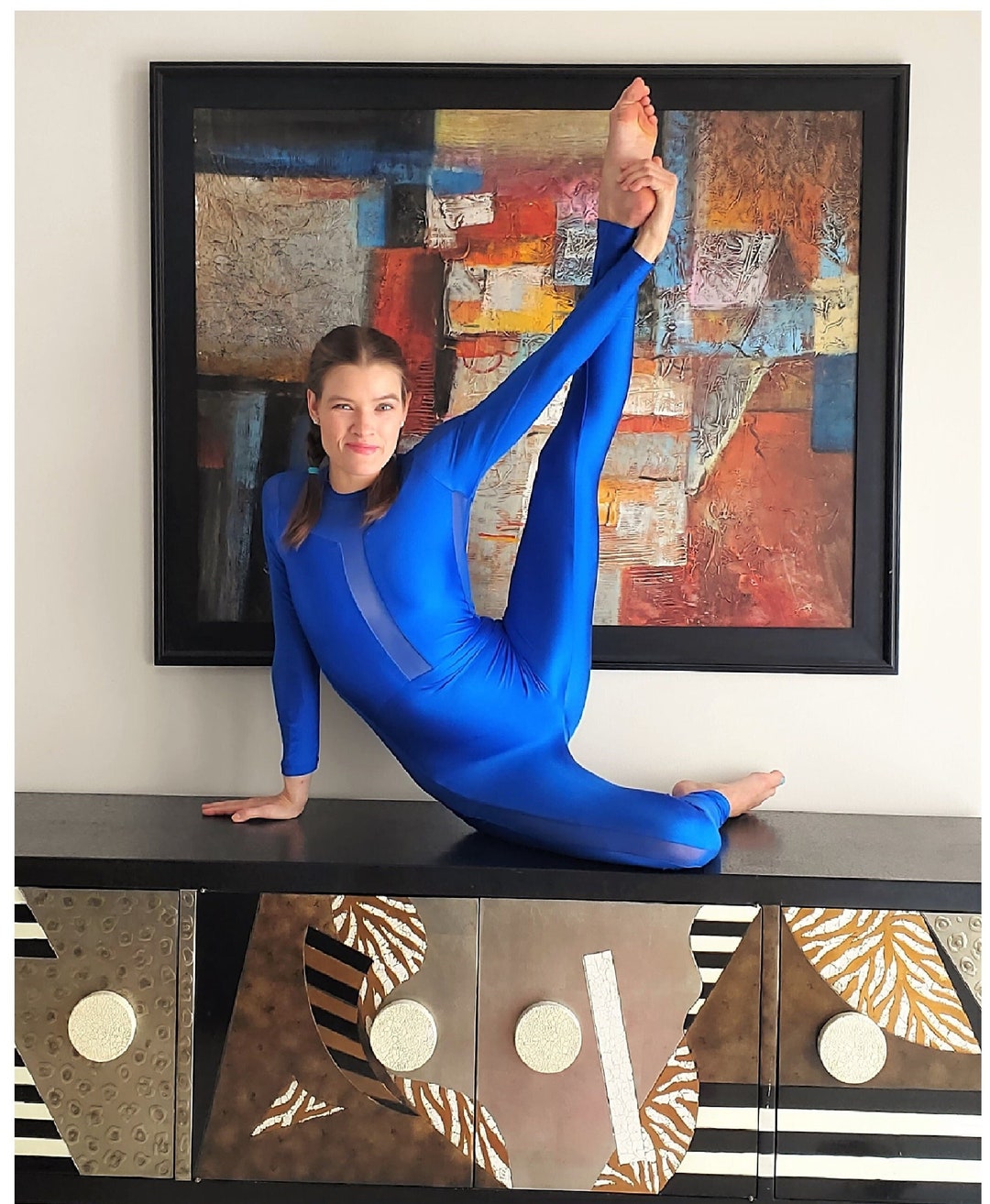 Aerialist Bodysuit, Full Spandex Unitard for Dance, Aerial Silks, Lyra