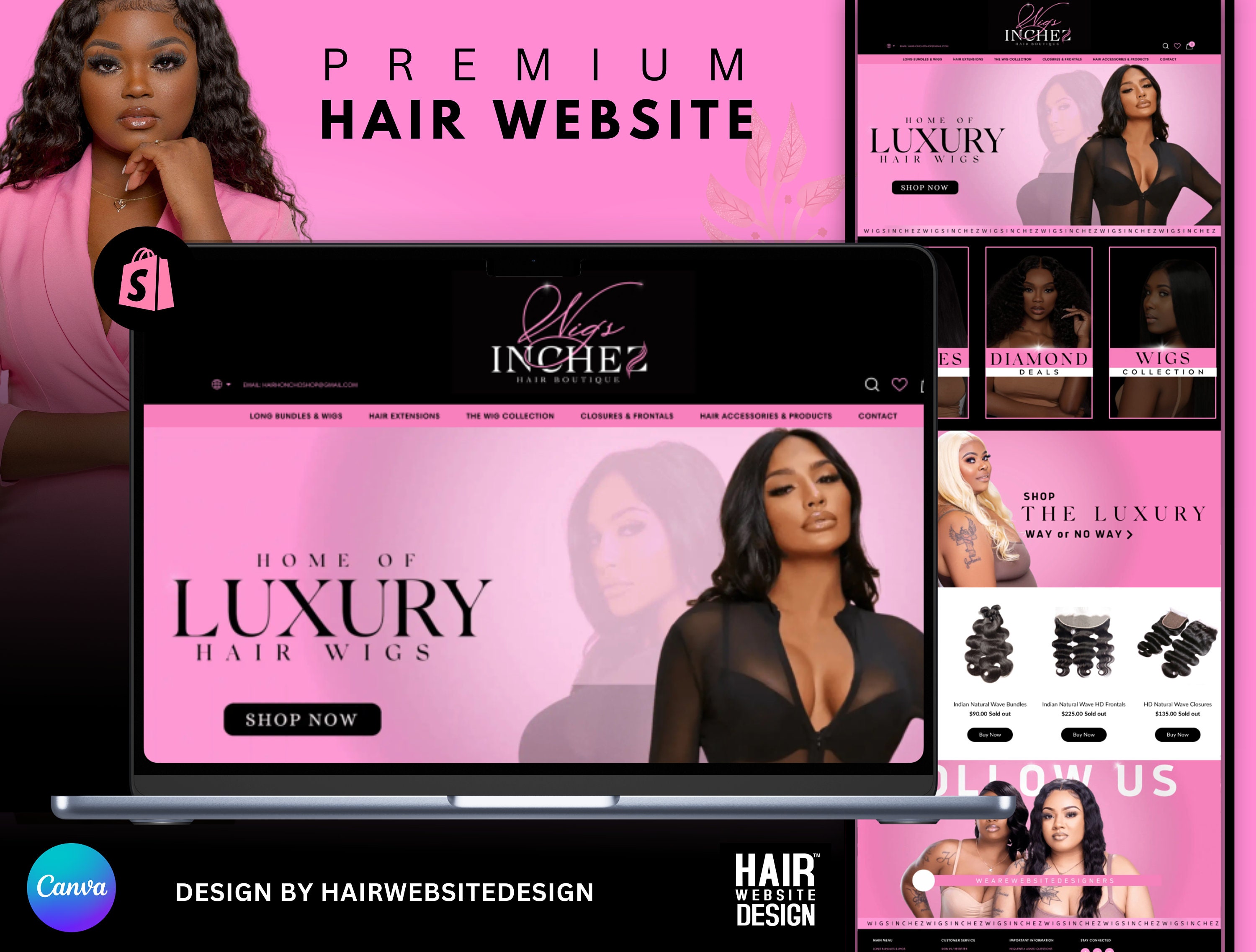 Discover Premium Hair Extensions & Stylish Website