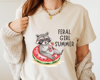 Feral Girl Summer Raccoon Png, Funny Meme Raccoon Png, Feral Png, Cowgirl Png, Western Png, Summer Png, Rodeo Png, Digital Download