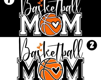 Basketball Mom PNG, Retro Basketball Heart Clipart, Basketball Game Day Sublimation Design, Basketball Mama PNG, Sports Mom Shirt PNG